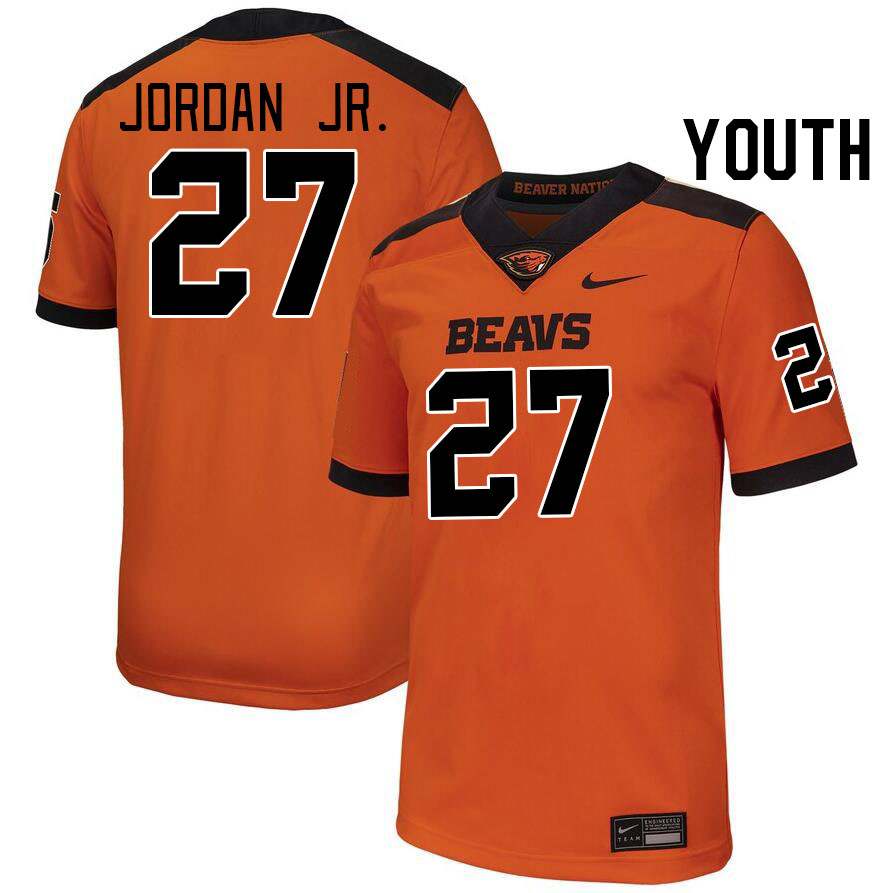 Youth #27 Andre Jordan Jr. Oregon State Beavers College Football Jerseys Stitched-Orange